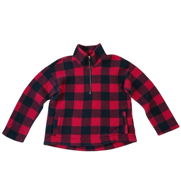 Old Navy Sweaters - Old Navy Women’s Pull Over fleece Buffalo Plaid‎ size L